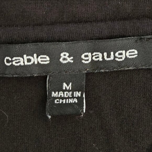 Women's Size Med Solid Black Sleeveless Embroidered Tunic - Picture 6 of 9